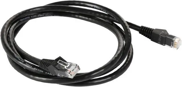 Alt view image 2 of 4 - TRIPP LITE N201-005-BK 5 ft. Cat 6 Black Gigabit Snagless Molded Patch Cable (RJ45 M/M)