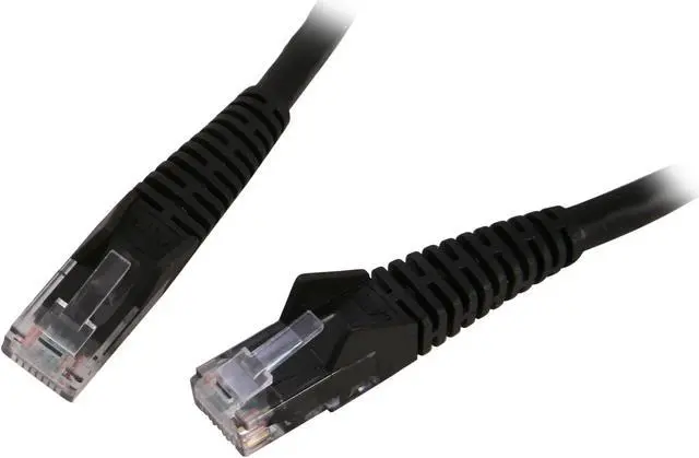 Main image of TRIPP LITE N201-007-BK 7 ft. Cat 6 Black Cat6 Gigabit Snagless Patch Cable