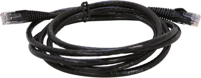 Alt view image 2 of 3 - TRIPP LITE N201-007-BK 7 ft. Cat 6 Black Cat6 Gigabit Snagless Patch Cable