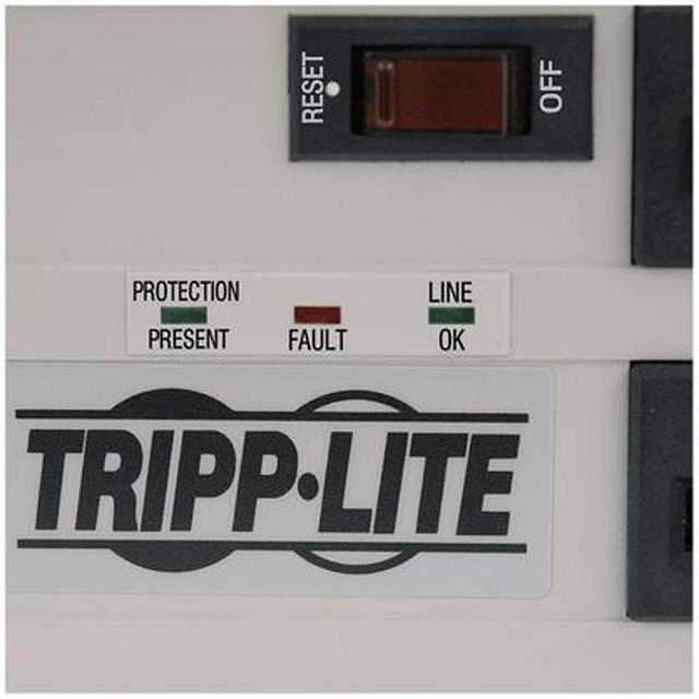 Alt view image 2 of 10 - Eaton Tripp Lite Series Isobar 6-Outlet Surge Protector, 6 ft. Cord with Right-Angle Plug, 3330 Joules, Diagnostic LEDs, Metal Housing - 6 x NEMA 5-15R - 1440 VA-3330J-120 V AC Input- 20 V AC Output
