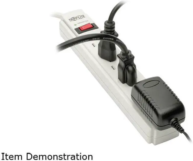Alt view image 6 of 7 - Tripp Lite TLP606 6ft Cord 6 Outlets 790 Joules Protect It! Surge Suppressor