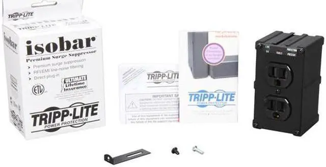 Alt view image 6 of 5 - Tripp-Lite ULTRABLOK428 Direct Plug-in Isobar Surge Suppressor