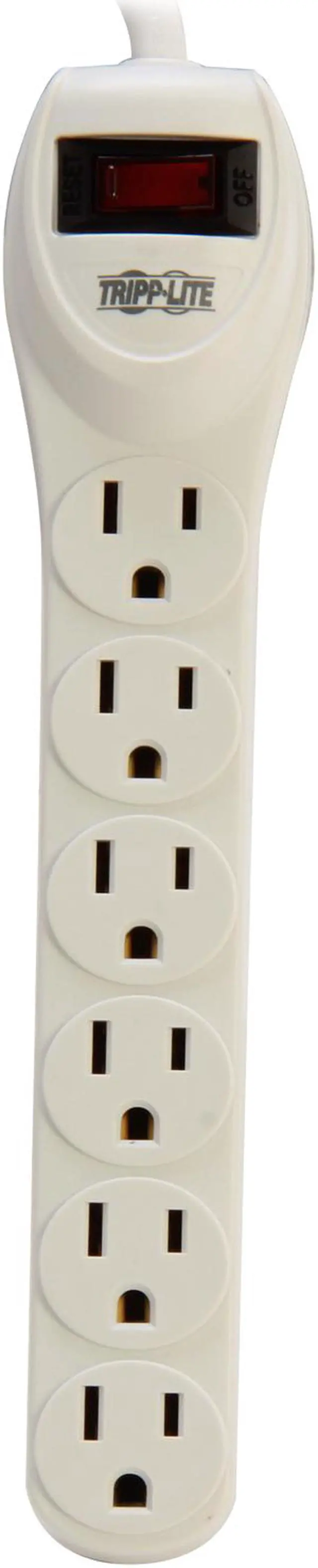 Alt view image 2 of 3 - Tripp Lite TLP602 6 Outlets 180 Joules 2' Cord Protect It! Surge Suppressor