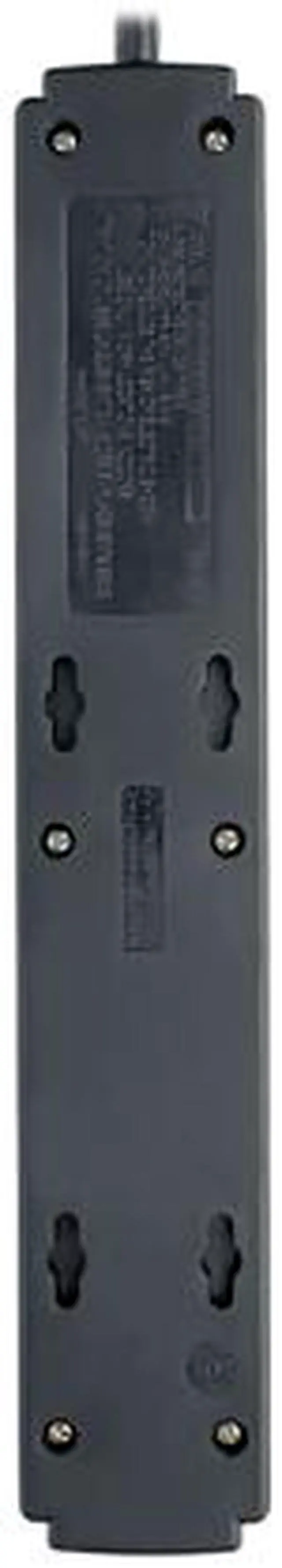Alt view image 2 of 8 - Eaton Tripp Lite Series Protect It! 6-Outlet Surge Protector, 6 ft. Cord, 790 Joules, Diagnostic LED, Black Housing - 6 x NEMA 5-15R - 1800 VA - 790 J - 120 V AC Input - 120 V AC Output