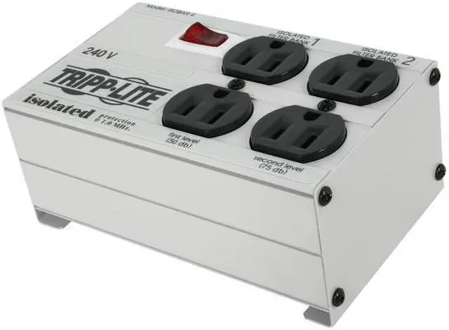 Main image of TRIPP LITE ISOBAR4/220 6 Feet 4 Outlets 330 Joules Isobar Surge Suppressor