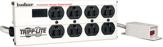 Isobar Surge Protector, 8 Outlet, 3840 Joules, Metal