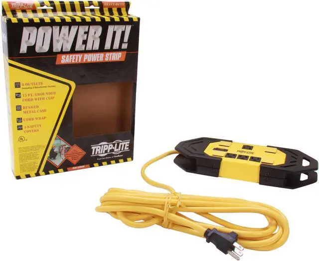 Alt view image 4 of 4 - Tripp Lite TLM815NS Power It! Safety Power Strip with 8 Outlets, 15-ft. Cord and Integrated Cord Wrap