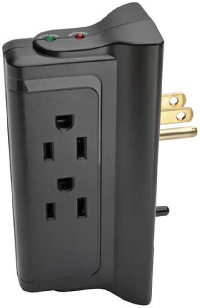 Alt view image 2 of 2 - TRIPP LITE TLP4BK Direct plug-in 4 Outlets 720 Joules Protect It! Surge Suppressor