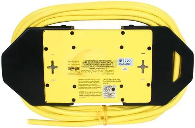 Alt view image 4 of 6 - Tripp Lite TLM825SA 8 Outlets 3900 Joules 25' Cord Safety Surge Suppressor with Metal Housing OSHA yellow