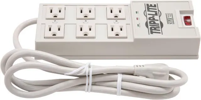 Alt view image 2 of 5 - Tripp Lite TR-6 6 ft Cord 6 Outlets 2420 Joules Surge Suppressor