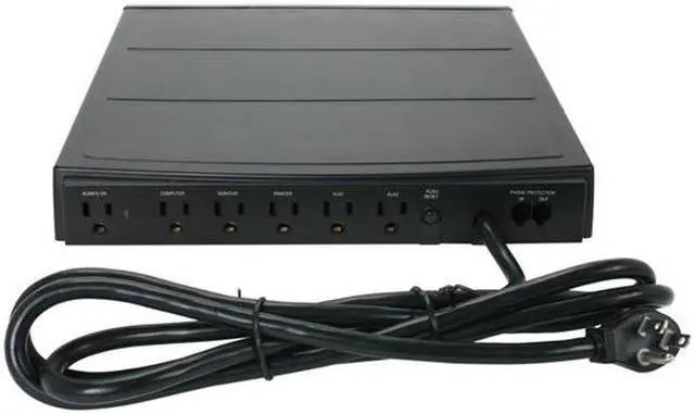 Alt view image 4 of 5 - Tripp Lite TMC-6 6ft. Cord 6 Outlets 1440 Joules Protect It! Surge Suppressor