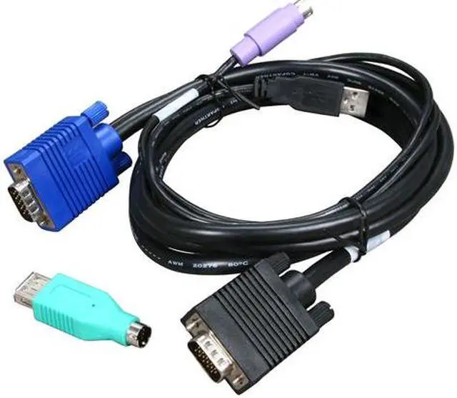 Alt view image 2 of 3 - TRIPP LITE 6 ft. PS/2 & USB (2-in-1) KVM Cable Kit for B042-Series KVM Switch P780-006