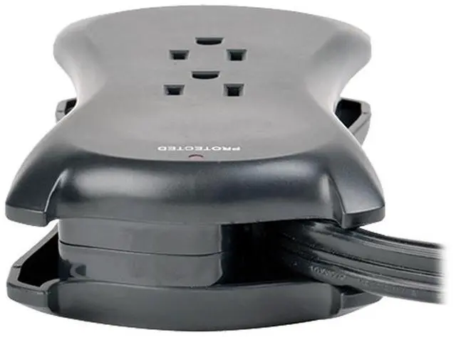 Alt view image 6 of 13 - Tripp Lite TRAVELER3USB Protect It! 3-Outlet Travel-Size Surge Protector, 18-in. Cord, 1050 Joules, 2-USB Charging Ports