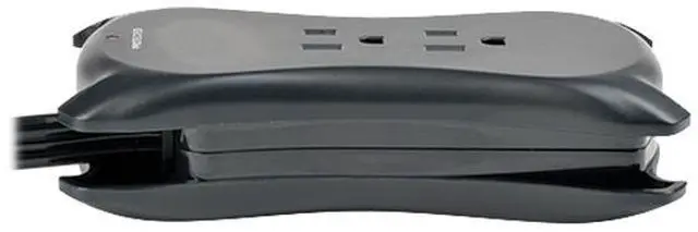Alt view image 5 of 13 - Tripp Lite TRAVELER3USB Protect It! 3-Outlet Travel-Size Surge Protector, 18-in. Cord, 1050 Joules, 2-USB Charging Ports