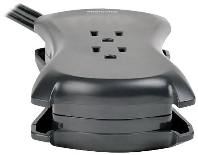 Alt view image 7 of 13 - Tripp Lite TRAVELER3USB Protect It! 3-Outlet Travel-Size Surge Protector, 18-in. Cord, 1050 Joules, 2-USB Charging Ports