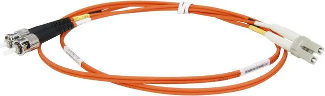 Alt view image 2 of 3 - Tripp Lite N318-01M 3 ft. Multimode Fiber Optics Duplex MMF 62.5/125 Patch Cable - LC/ST
