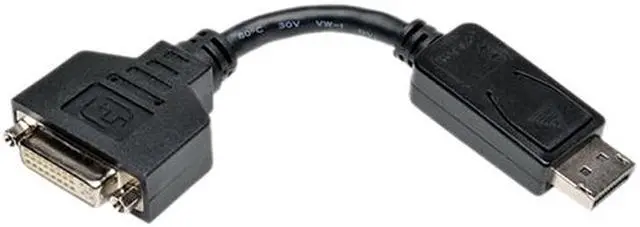 Alt view image 2 of 2 - Tripp Lite DisplayPort to DVI Cable Adapter, Converter for DP to DVI-I M/F (P134-000)