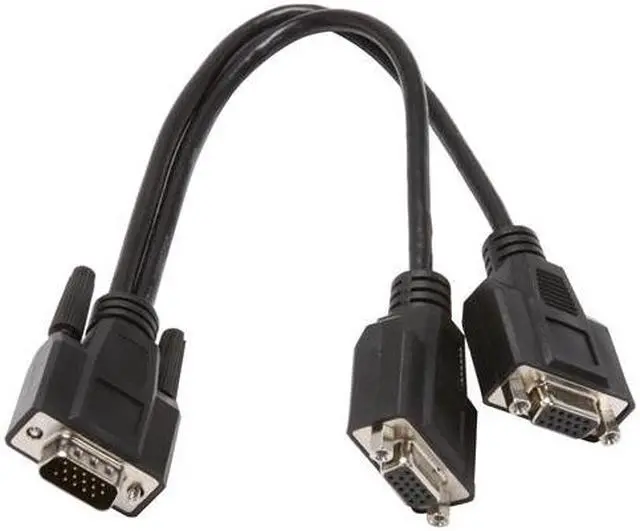 Alt view image 3 of 3 - TRIPP LITE 1 ft. SXGA/UXGA Hi-Res Splitter Cable - HD15M to 2 x HD15F P516-001-HR