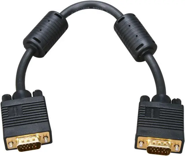 Alt view image 2 of 3 - TRIPP LITE 1 ft. SVGA/VGA Monitor Cable with RGB Coax P502-001
