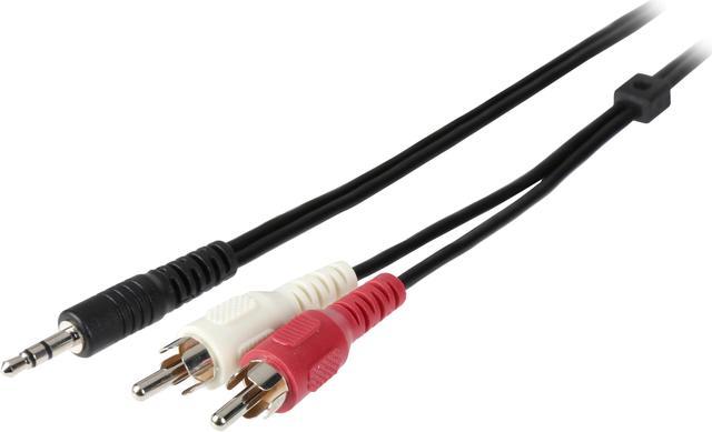1 ft Stereo Audio Cable 3.5mm to 2x RCA - Cables y Adaptadores de