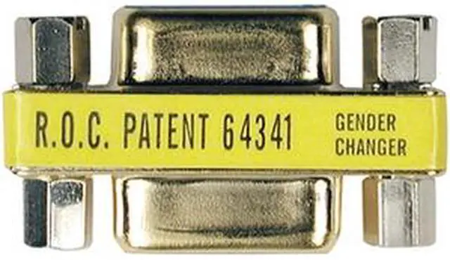 Alt view image 2 of 2 - Tripp Lite P152-000 Compact Gold DB9 M/M Gender Changer