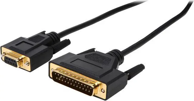 Main image of Tripp Lite Model P404-006 6 ft. AT Serial Modem Gold Cable (DB25M to DB9F) Female to Male