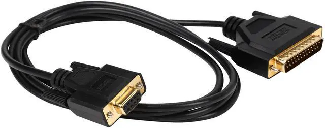 Alt view image 2 of 3 - Tripp Lite Model P456-006 6 ft. Null Modem  DB9F to DB25M Gold Cable Female to Male