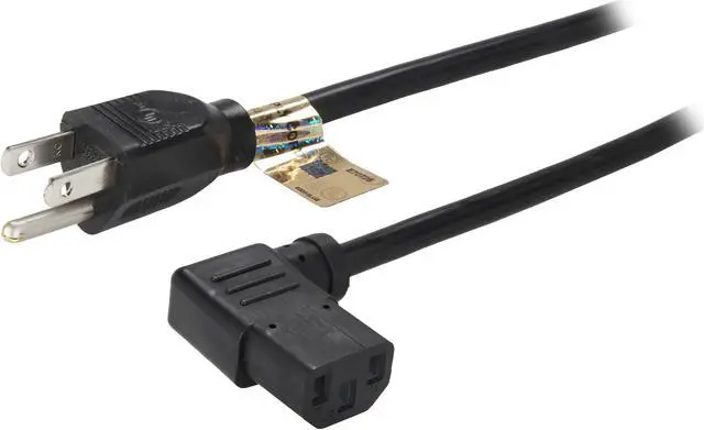 Main image of Tripp Lite Model P006-006-13RA 6 ft. 18AWG Power cord (NEMA 5-15P to IEC-320-C13 Right Angle)