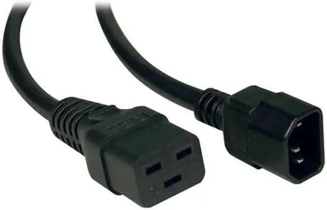 Alt view image 2 of 2 - Tripp Lite Model P047-004 4 ft. 14AWG Heavy Duty Power cord (IEC-320-C19 to IEC-320-C14)