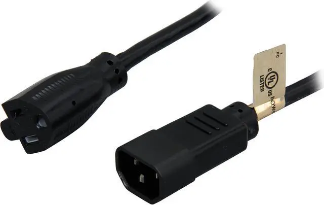 Main image of Tripp Lite Model P002-002 2 ft. Power Monitor Adapter Converter Cable, 5-15R to C14