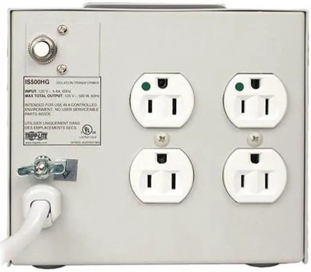 Alt view image 3 of 3 - TRIPP LITE IS500HG 10 ft. 4 Outlets Surge Suppressor