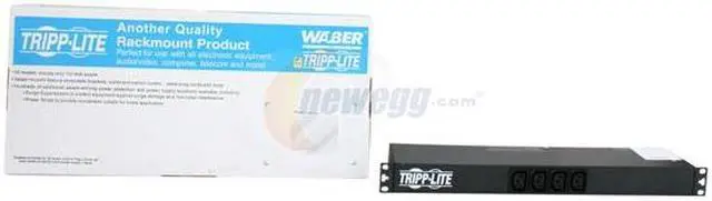 Alt view image 6 of 6 - Tripp Lite Basic PDU, 16A, 14 Outlets (12 C13 & 2 C19), 100 – 240 V, C20 Input, 1U Rack-Mount Power (PDU12IEC)