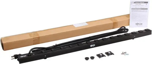 Alt view image 4 of 4 - Tripp Lite PDUV15 Basic 0U 120V 15A 15.0 Feet Single-Phase PDU NEMA 5-15R Outlets, NEMA 5-15P Input Plug