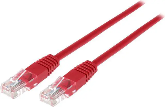Main image of TRIPP LITE N002-001-RD 1 ft. Cat 5E Red Cat5e 350MHz Molded Cable