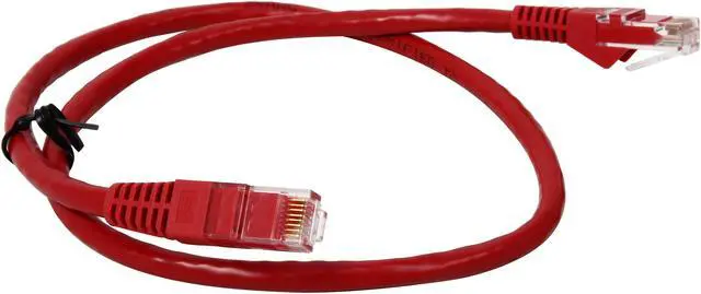 Alt view image 2 of 3 - TRIPP LITE N201-002-RD 2 ft. Cat 6 Red Gigabit Snagless Molded Patch Cable