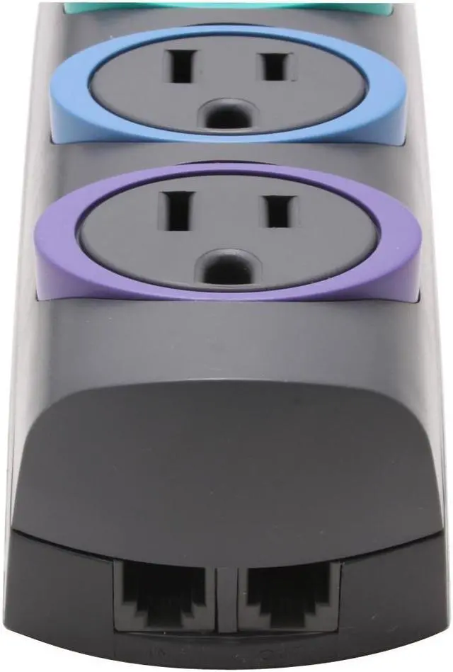 Alt view image 3 of 5 - Kensington K62146NA 6 Feet 6 Outlets 670 Joules Surge Protector