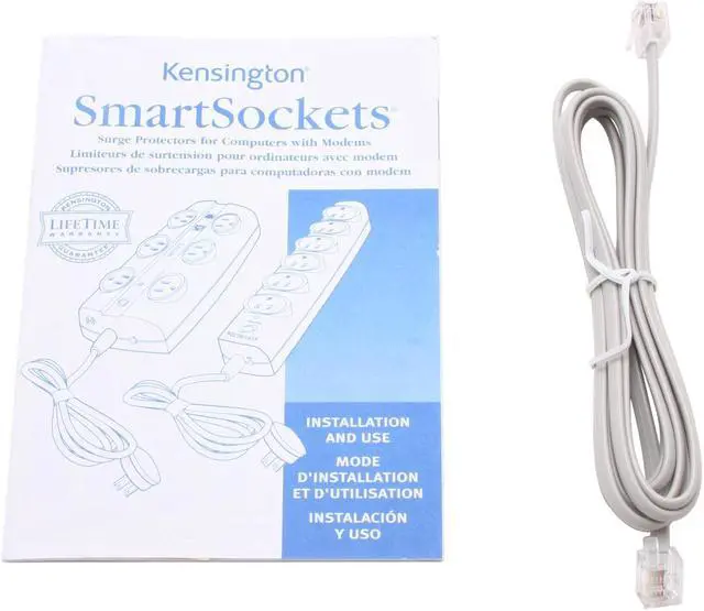 Alt view image 4 of 5 - Kensington K62146NA 6 Feet 6 Outlets 670 Joules Surge Protector
