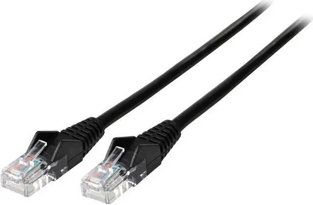 Main image of TRIPP LITE N001-006-BK 6 ft. Cat 5/5E Black 350MHz Snagless Molded Patch Cable
