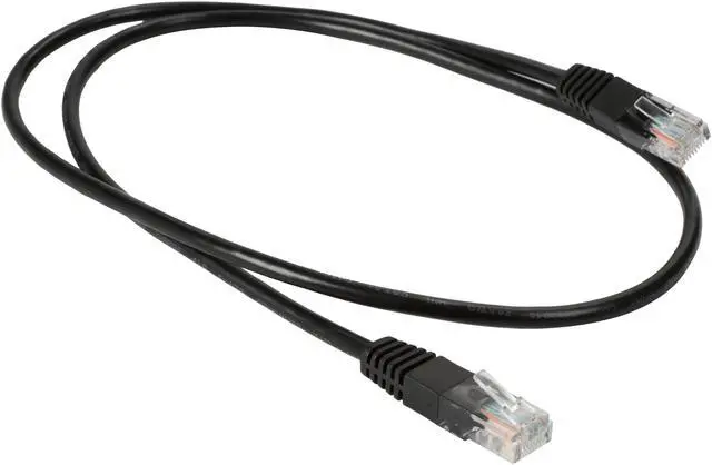 Alt view image 2 of 4 - TRIPP LITE N002-003-BK 3 ft. Cat 5E Black 350MHz Molded Cable