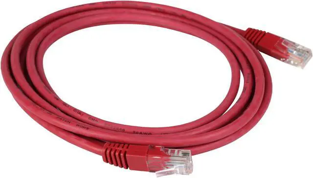 Alt view image 2 of 4 - TRIPP LITE N002-010-RD 10 ft. Cat 5E Red 350MHz Molded Cable