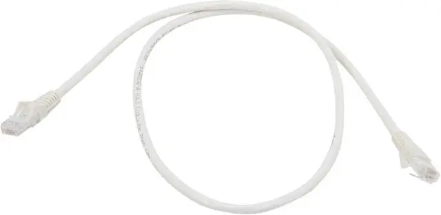 Alt view image 2 of 3 - TRIPP LITE N201-003-WH 3 ft. Cat 6 White Gigabit Snagless Molded Patch Cable