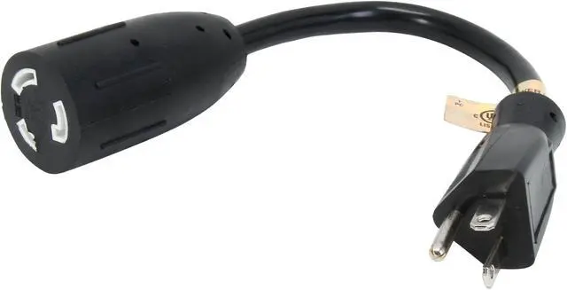 Main image of Tripp Lite Model P044-06I 6" NEMA-L5-20R to NEMA-5-20P 12AWG Heavy Duty Power Adapter Cable Female to Male