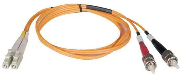 Alt view image 2 of 2 - Tripp Lite N518-02M 6.56 ft. LC Male to ST Male Duplex MMF 50/125 Fiber Cable Male to Male