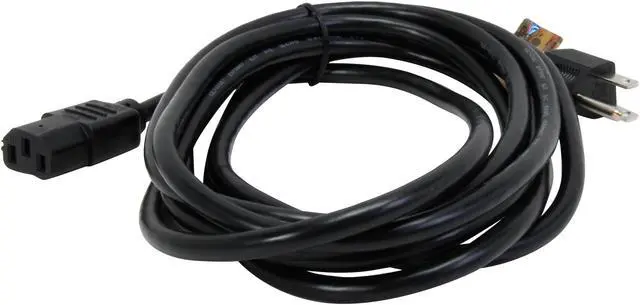 Alt view image 2 of 3 - Tripp Lite P010-012 Desktop Computer Power Cord, 5-15P to C13 - 10A, 125V, 18 AWG, 12 ft., Black