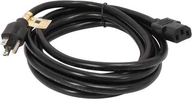 Alt view image 2 of 3 - Tripp Lite Model P007-010 10 ft. Heavy-Duty Power Cord, C-13 (F) to 5-15 (M)