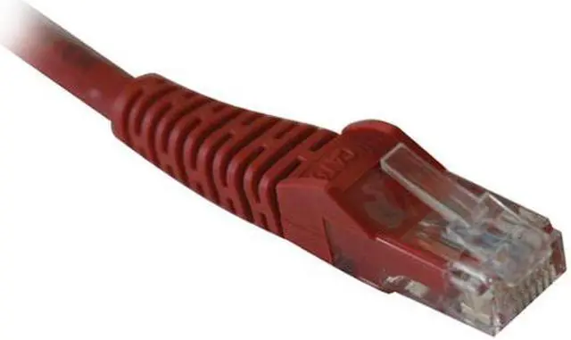 Alt view image 2 of 2 - TRIPP LITE N201-010-RD 10 ft. Cat 6 Red Gigabit Snagless Molded Patch Cable