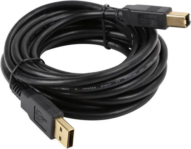 Alt view image 2 of 4 - Tripp Lite U022-010-R Black USB2.0 A/B Gold Device Cable