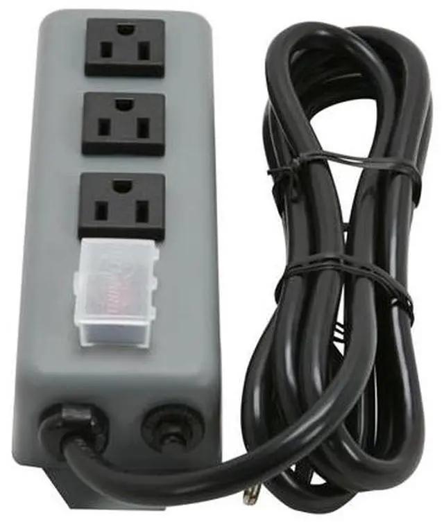 Alt view image 2 of 4 - TRIPP LITE 3SP 3 Outlets Power Strip 120V Input Voltage 6 ft. Cord Length