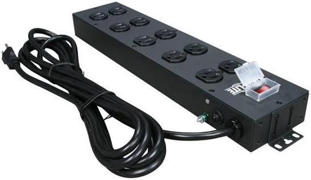 Alt view image 3 of 4 - TRIPP LITE UL800CB-15 10 Outlets Power Strip 120V Input Voltage 15 ft. Cord Length