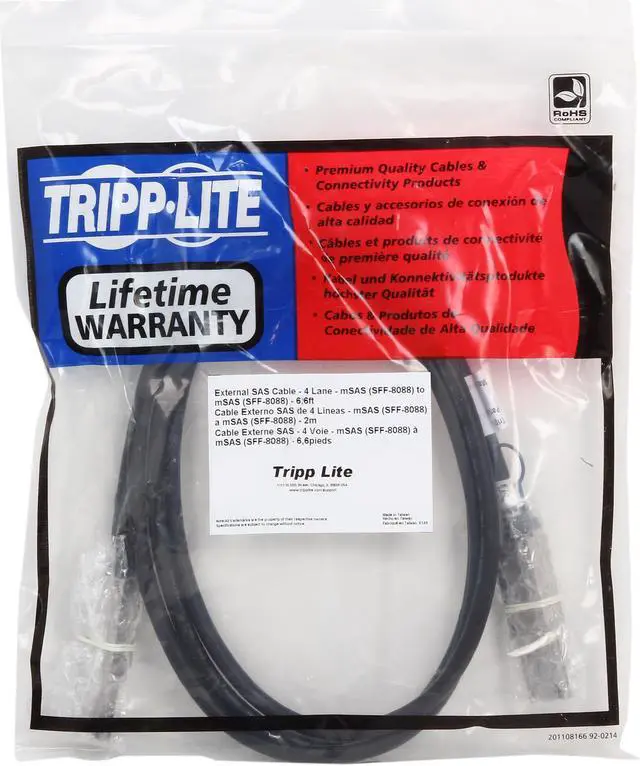 Alt view image 3 of 3 - Tripp Lite Model S524-02M 6.56 ft. External SAS Cable